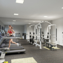 Bastille Condos Gym Amenity Rendering