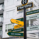Hartley Condos and Townhomes Courtyard Signage Photo