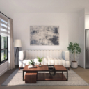 Guilden Condos Living Room Rendering