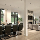 Guilden Condos Lounge Rendering Amenity